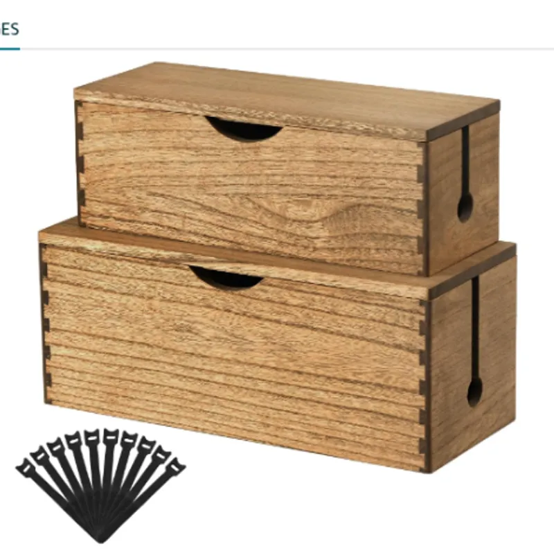 Caja de madera para cables