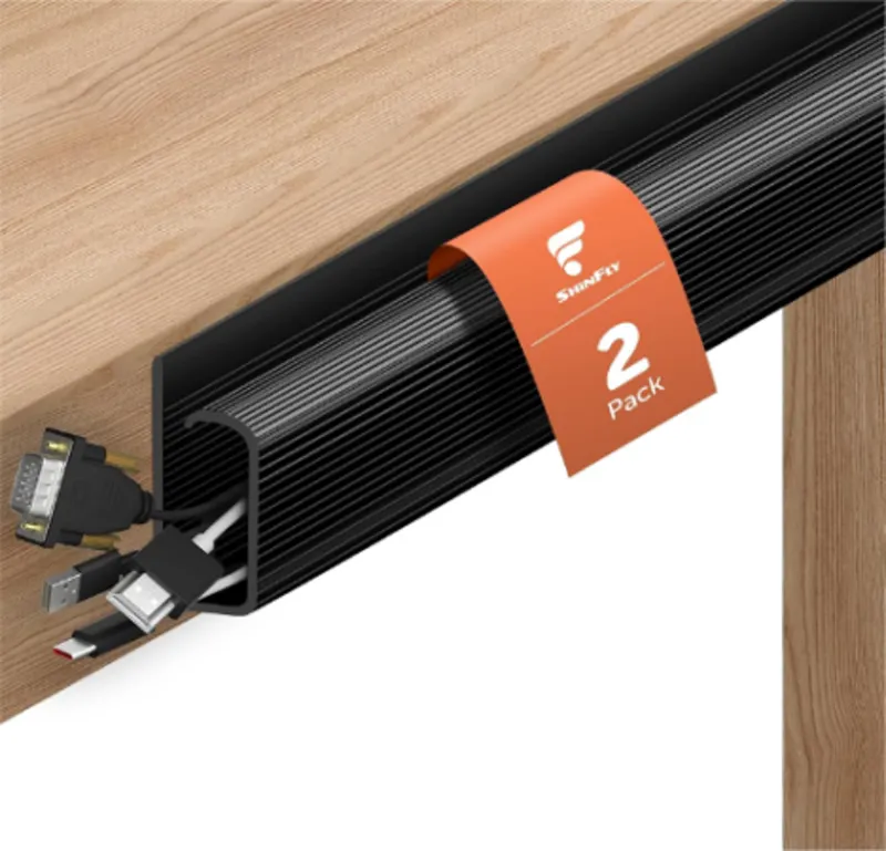 Canaleta adhesiva negra para cables